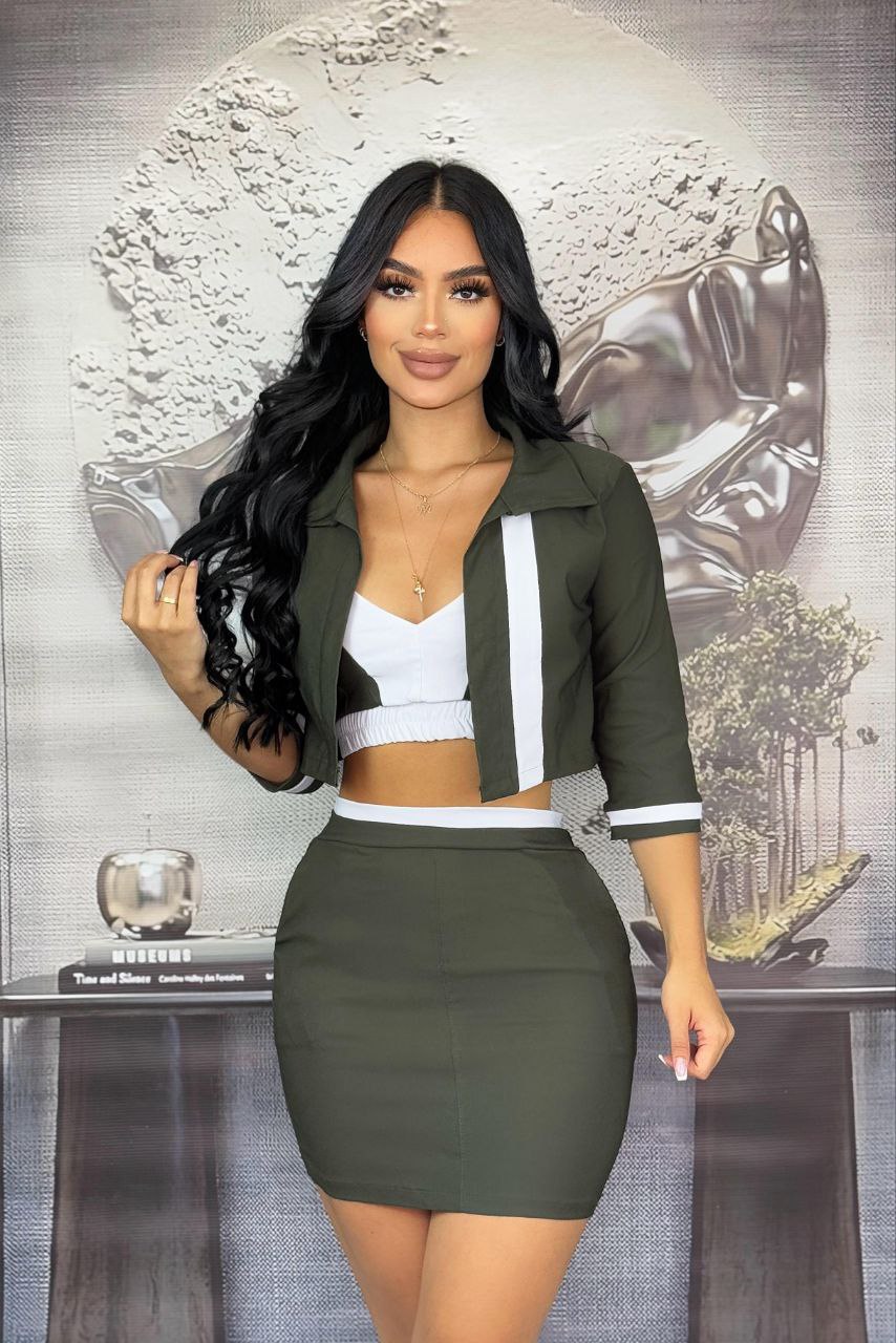 Noir Sovereign – Elite Skirt Set