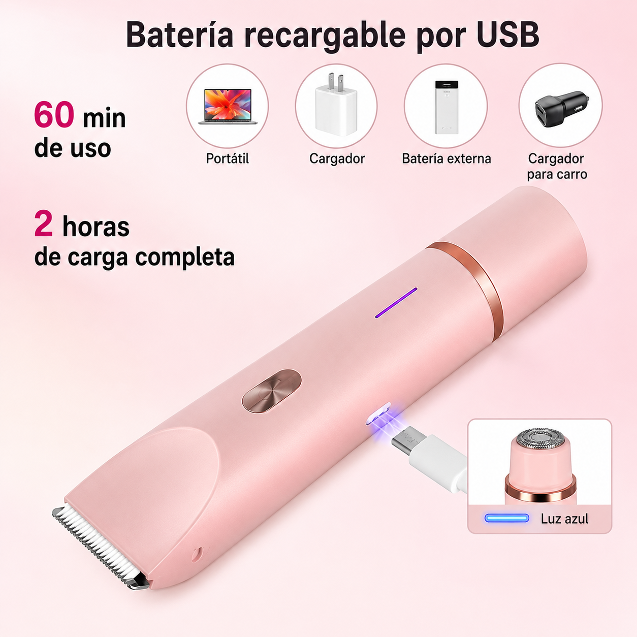 Rasuradora Eléctrica RasuraYa 2 en 1