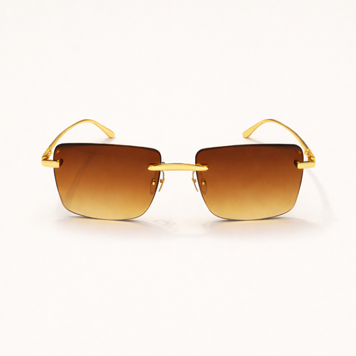 Gafas de Lujo Rimless Doradas – Noir Jaguar Elite